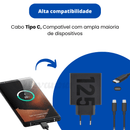 Carregador Turbo UltraFast 125w + Brindes exclusivos
