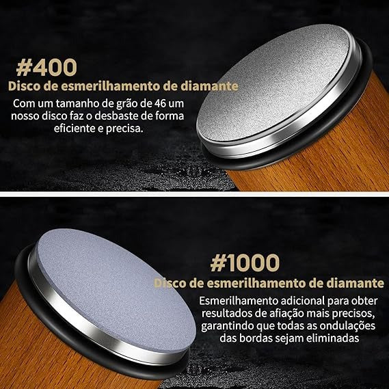 Afiador de Faca Amolador Diamantado Magnético