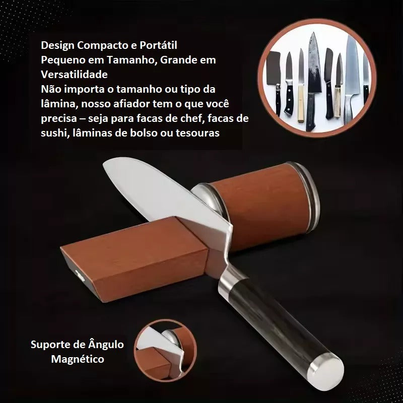 Afiador de Faca Amolador Diamantado Magnético